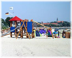 am Badestrand von Eckernförde